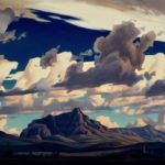 Ed Mell, Clouds Over Pickett Post Mountain, oil, 36 x 48.