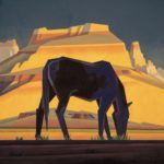 Ed Mell, Nature’s Stature, oil, 42 x 42.
