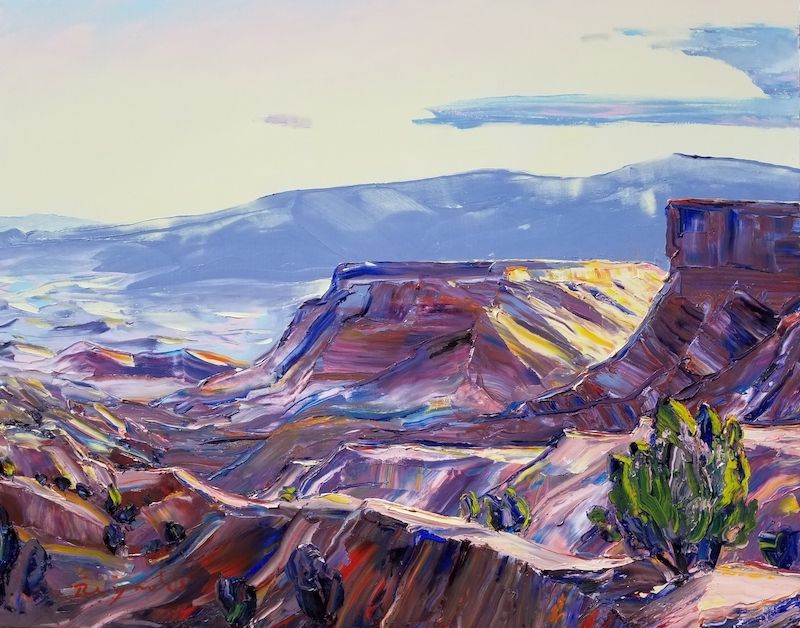Robert E. Reynolds, Desert Expanse, oil, 48 x 60.