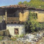 Nikolo Balkanski OPAM, Abandoned, oil, 12 x 16.