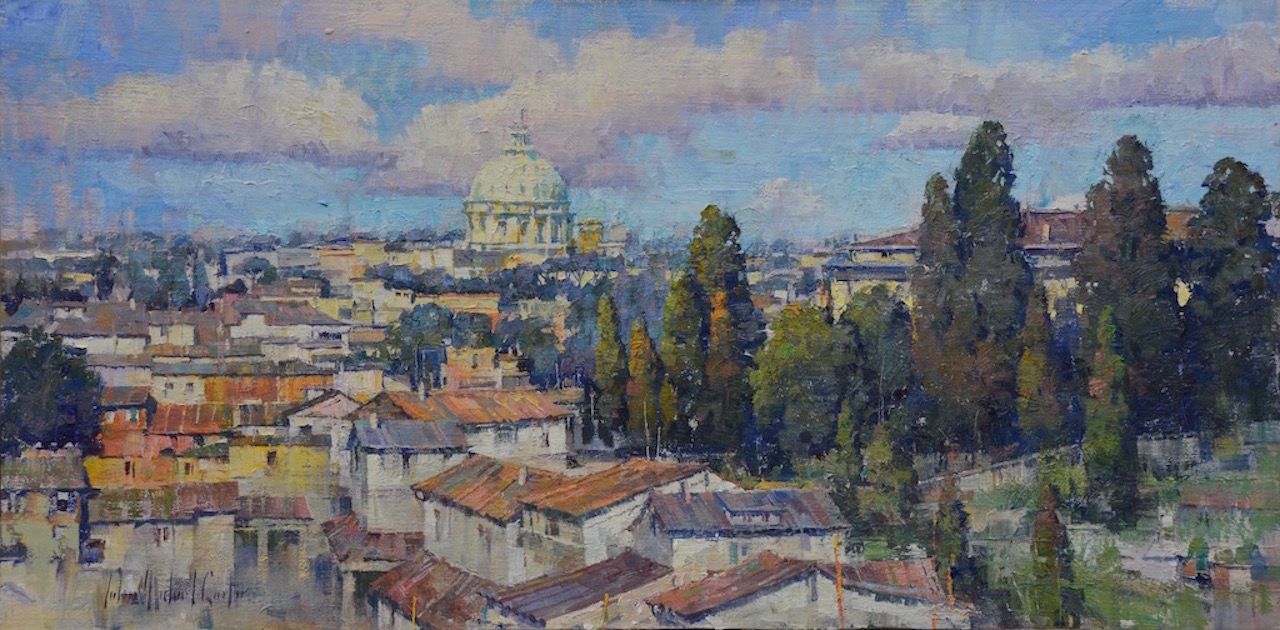 John Michael Carter OPAM, Rome, oil, 12 x 24. 