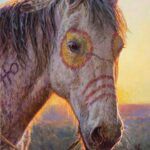Martin Grelle, Warrior’s Horse, oil/acrylic, 24 x 14.