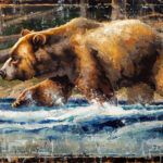 Jerry Markham, River Wild, oil, 30 x 45.