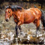 Jerry Markham, Trail Rider, oil, 24 x 30.