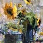 Yer (Za) Vue, Sunflower, oil, 20 x 16.