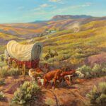 George Phippen, The Oregon Trail, oil, 30 x 40. Estimate: $15,000-$25,000.