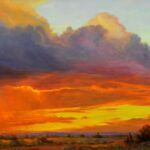 Liz Bonham, Western Skies, oil, 24 x 36.