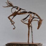 Bucking Spirit, bronze, 20 x 16 x 6.
