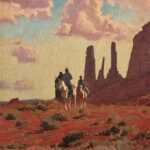 Glenn Dean, Land of the Navajo People, oil, 30 x 30.