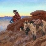 William Moyers, Navajo Twilight, oil, 12 x 16. Estimate: $1,000-$2,000.