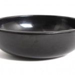 Maria Martinez and Santana Martinez, San Ildefonso blackware bowl, 10 inches. Estimate: $1,000-$1,500.