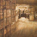 Todd A. Williams, Hardy Glove Factory, 1902, Nuckolls County, oil, 16 x 12.