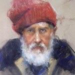 Adam Kelley, The Red Cap, pastel, 18 x 14.