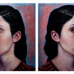 Daliah Ammar, And So It Goes (Diptych), oil, 12 x 12.