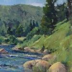 Ann Larsen, Cedar River Flow, oil, 16 x 20.