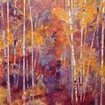Lelija Roy, Autumn Glory, mixed media, 24 x 24.