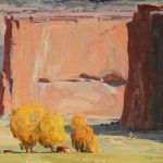 G. Russell Case, Autumn Hogan, oil, 16 x 20.