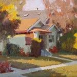 Camille Przewodek, Autumn Morning, oil, 8 x 10.