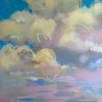 Samantha Buller, Cerulean Sky, oil, 30 x 48.