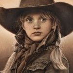 Carrie Ballantyne, California Cowgirl, oil, 8 x 10.
