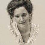 Carrie Ballantyne, Grace and Beauty, colored pencil, 18 x 14.