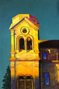 Paul Murray, Bell Tower, pastel, 23 x 15.