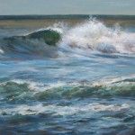 Betty Nance Smith, Wave, oil, 24 x 36.