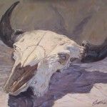Scott Prior, Bill’s Buffalo Skull, oil, 24 x 30.