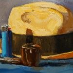 Scott Prior, Blue Lighter, oil, 9 x 12.