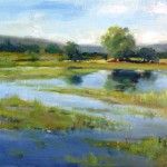 Brenda Boylan, Tualatin Marsh, oil, 8 x 10.