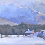 Brian Jillson, Frosted Valley, oil, 23 x 30.