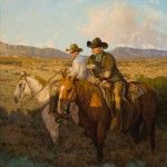 David Griffin, Brothers of the Land, oil, 30 x 24.