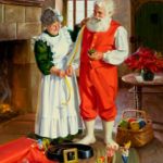 Tom Browning, A New Suit for Santa, oil, 28 x 22.
