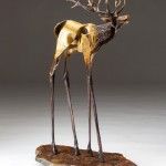 Sandy Graves, Bugle, bronze, 18 x 10 x 4.