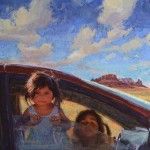 Scott Burdick, Traditional Navajo Minivan, oil, 50 x 40.