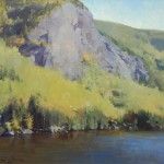 TJ Cunningham, Cascade Mountain, oil, 24 x 30.