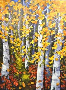 Sandra Chapman, Paintbrush Pathway, oil, 72 x 56.