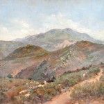 Charles A. Fries, Cuyamaca Mountain [Cuyamaca Peak], c. 1914, Awarded Silver Medal, oil, 46 x 70. On loan from the San Diego Unified School District Visual and Performing Arts Department under the direct authorization of the SDUSD Board of Education.