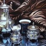 Hebe Brooks, Coffee in the Serengeti, oil, 20 x 30.