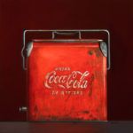 Wendy Chidester, Coke Cooler, oil, 27 x 27.