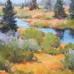 Jane Coleman, Black Tail Ponds Overlook, oil, 16 x 20.