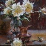Daniel Gerhartz, Copper, Clay and Blossoms, oil, 24 x 18.