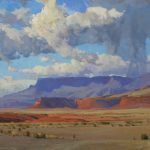 G. Russell Case, Desert Sentinel, oil, 30 x 40.