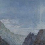 Pem Dunn, Light Show in the Mountains, oil, 14 x 40.