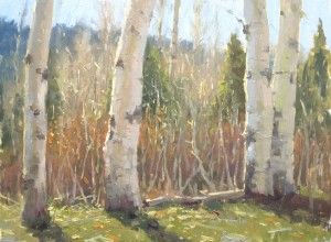 Kathleen Dunphy, Autumn’s End, oil, 12 x 16.