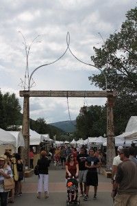 Entrance sculpture from the 2012 Crested Butte Arts Festival.