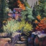 Jacquelyn Kammerer Cattaneo, Fall’s Follies, pastel, 20 x 14.