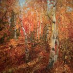 Trey McCarley, Autumn’s Glow, oil, 60 x 48.