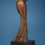 Kent Ullberg, Kingfisher, bronze, 79 x 26 x 23.
