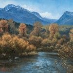 Kasey Nixon, Fall on the Little Blackfoot River, oil, 16 x 20.